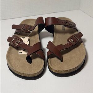 Brown Leather Men's Sandals